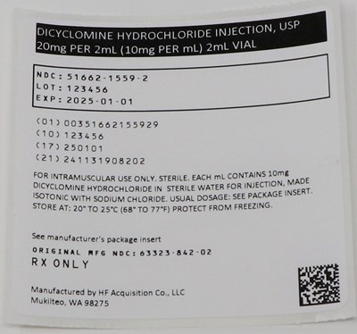 Pouch Labeling (51662 1559 2 Pouch Label)